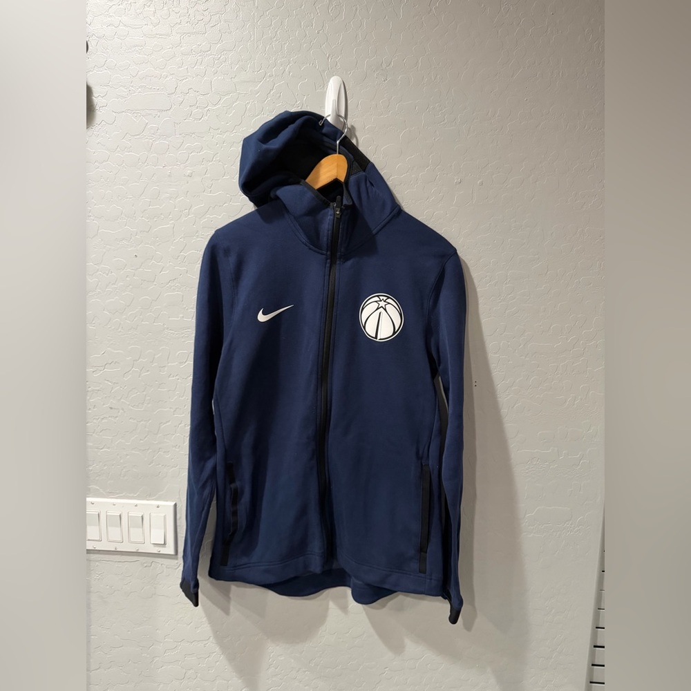 Nike Washington Wizards Showtime Warm Up Full Zip Jacket Medium Bin 2‎